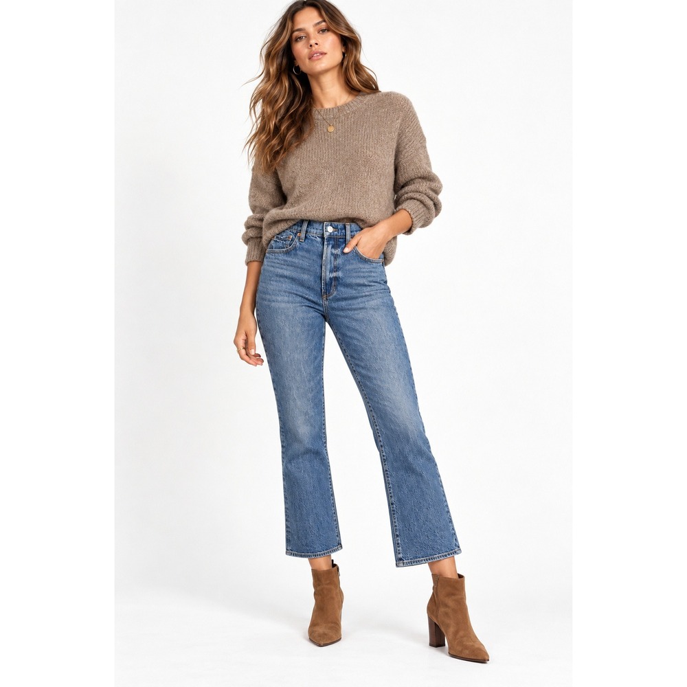 Pistola Ally High Rise Vintage Ankle Bootcut Jeans Charleston Blue 29 NEW